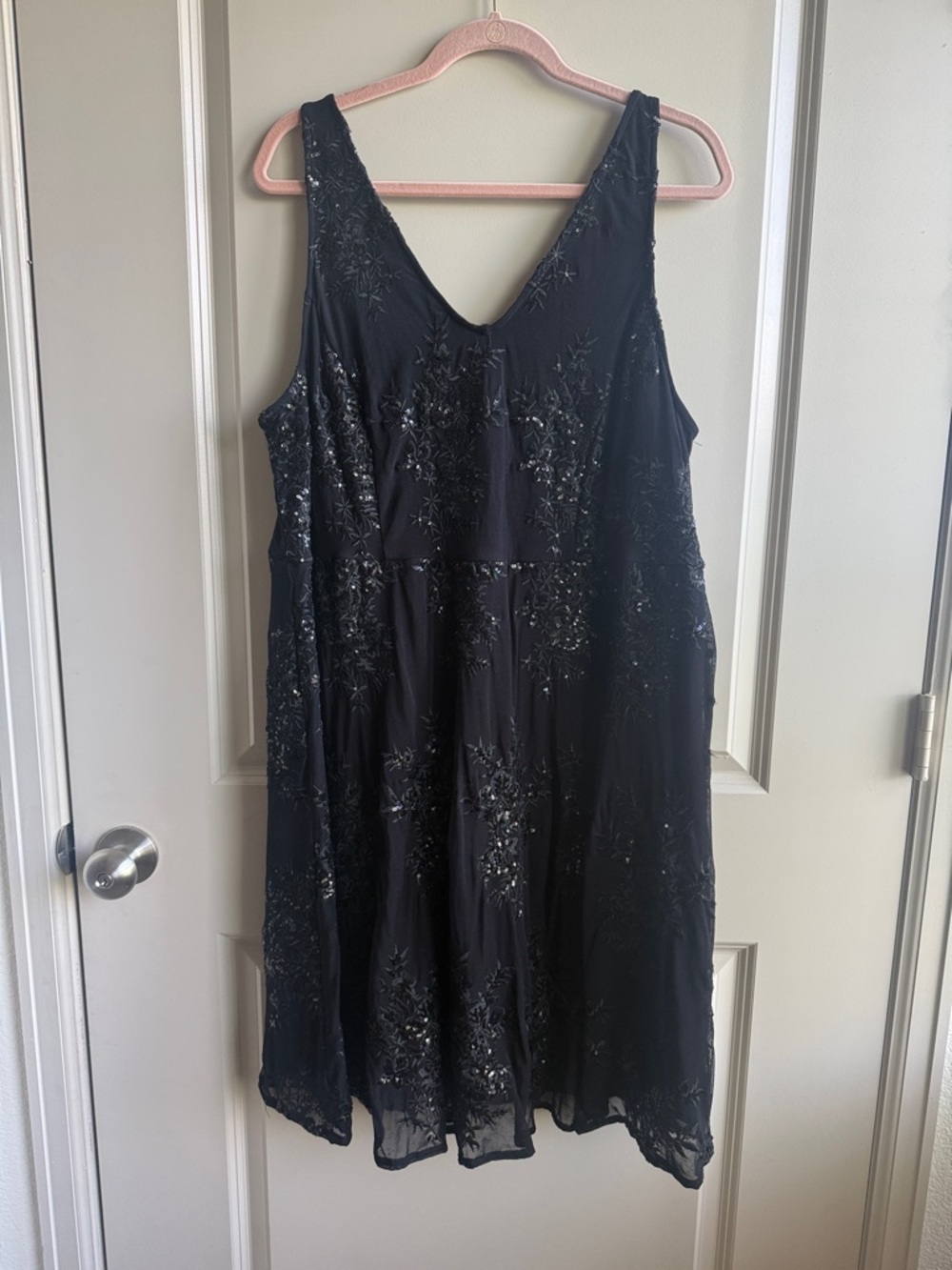 Black Beaded Sleeveless Torrid Dress